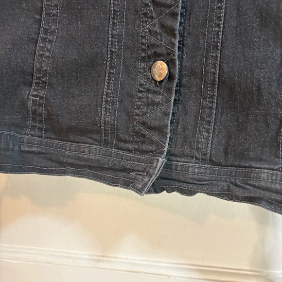 Tripp NYC Denim Bondage Black Jacket Goth Punk Daang Goodman Womens Small - Picture 13 of 14